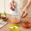 Space Saving Electric Food Processor ABS Construction USB-Blue 3