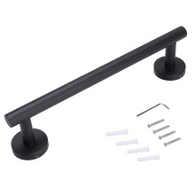 Decoración de baño para montaje en pared, diseño industrial moderno, ideal para colgar toallas y otros artículos en el baño o la cocina (Color: