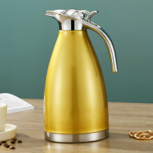 Thermische drankdispenser, gemakkelijk schoon te maken, dubbelwandige vacuümgeïsoleerde thermische koffiekan die dranken langer warm en koud houdt,