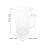 Jarra Transparente Reutilizável 2L Para Smoothies, e Bebidas 2