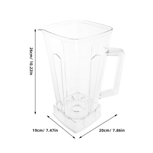 Jarra Transparente Reutilizável 2L Para Smoothies, e Bebidas 1