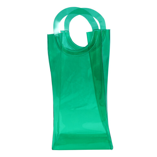bolsa pvc com para garrafa de vinho e gel para verde