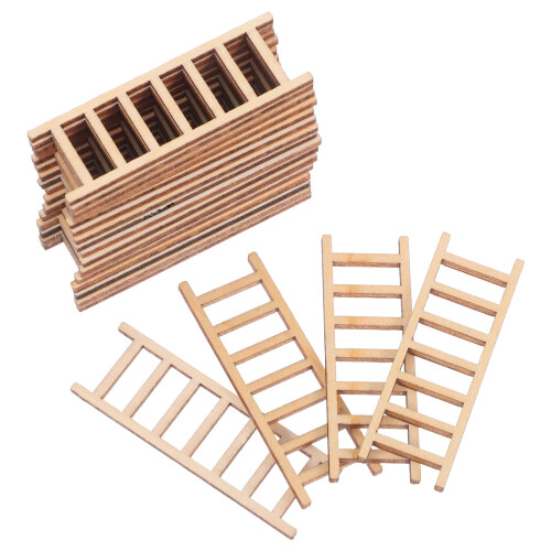 40Pz Miniatura in Legno Khaki Per Casa