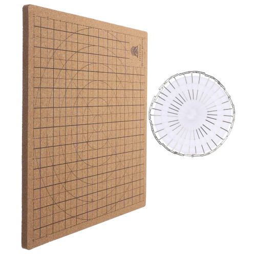Conjunto De Prancha De Tricô Macramê Com Cortiça E T