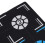 Basketball step training mat with dot reminder, black rubber for children's practice. 2