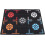 Basketball step training mat with dot reminder, black rubber for children's practice. 3