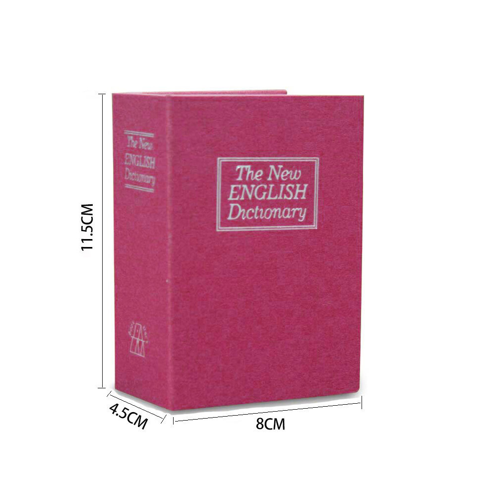 Fake Book Money Safe Metal Lock Box Small Hidden Book Safe Realistic In Appearance Hides Valuables In Plain Sight, Sturdy For Concealing Cash Jewelry 9466005522670