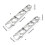 Professional 6 Unit Heart Dessert Molds Practical Aluminum-17mm 3