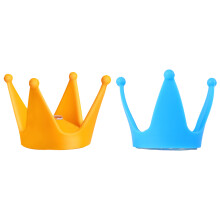 2 Conjuntos De Coroa Silicone Com Ventosa Para Capacete Infantil