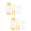 2Pcs Sketching Blending Tool For Sketching Highlighting-Yellow 1