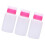 3Pcs 150Ml Garrafa Plástica Com Tampa Para Removedor De Esmalte 3
