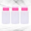 3Pcs 150Ml Garrafa Plástica Com Tampa Para Removedor De Esmalte 6