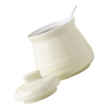 Conjunto De Cerâmico Para Temperos Café Sal Com Colher