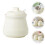 Conjunto De Cerâmico Para Temperos Café Sal Com Colher 4