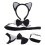 1Conjunto Tiara De Orelhas De E Cauda Preta Para 4
