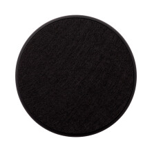 Pack of 8 Round Coasters Pad Heat-Black black silicone