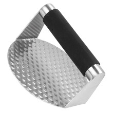 Stainless Steel Burger Press for BBQ Griddle, Meat Press Hamburger Press Easy to Clean