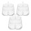 3Pcs De Plástica Compartimentada Transparente 9