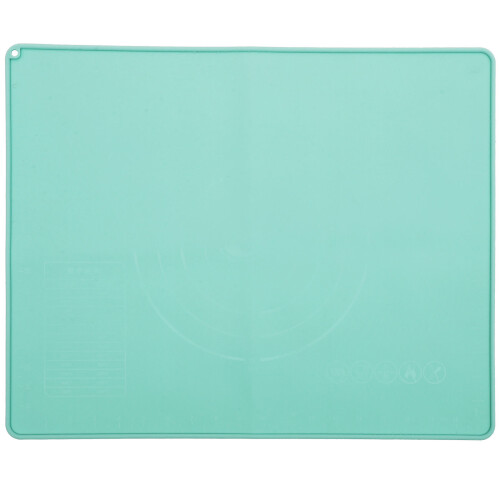Large Green Silicone Kneading Mat Heat Resistant Baking Dough Pad
