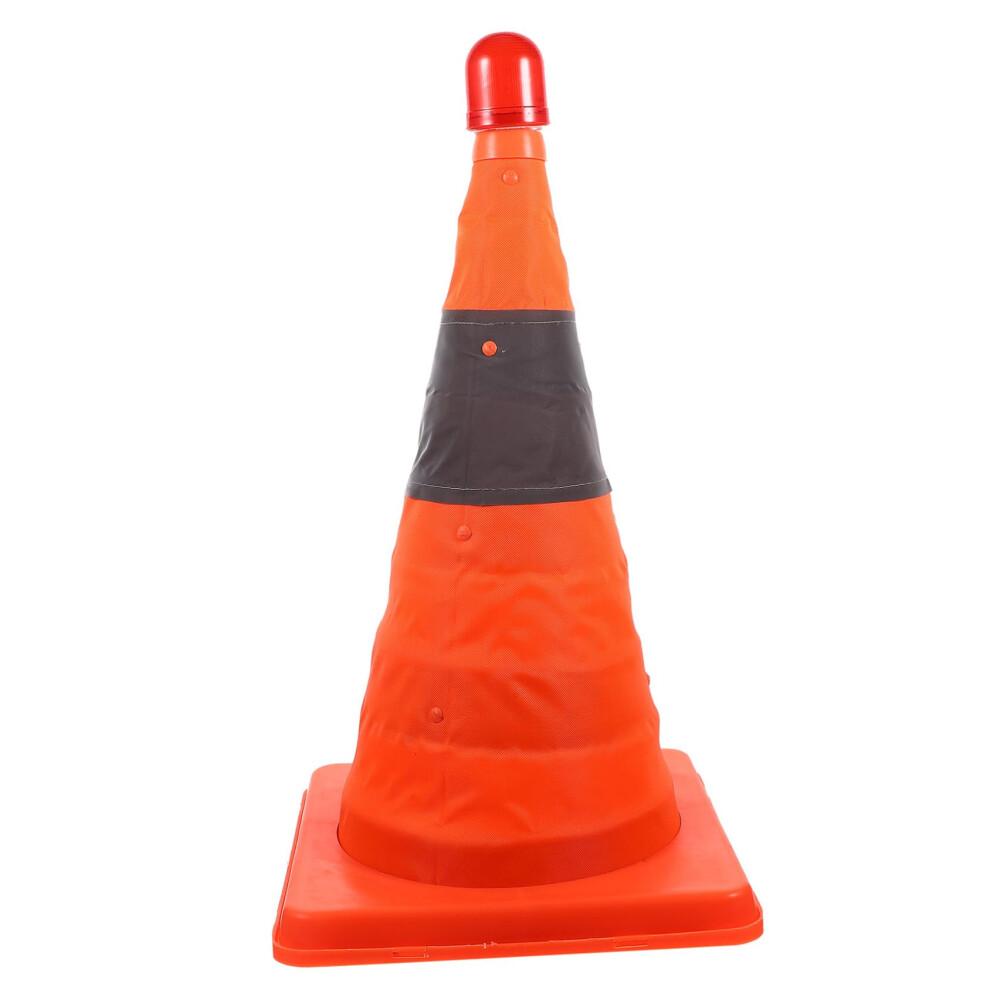 Collapsible Multifunction Reflective Traffic Safety Cone With Bright Led Foldable Emergency Road Cone Rubber Base 9001264164829