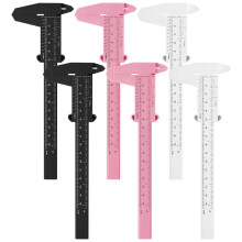 6Pcs Régua De Medição E Para Sobrancelhas