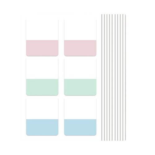30/60/120 Stuks Gekleurde PET Label-Morandi middelgroot