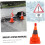 Collapsible Multifunction Reflective Traffic Safety Cone With Bright LED Foldable Emergency Road Cone Rubber Base 2