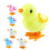 6Pcs Kids Jumping Plush Chicken Double Layer Wing Wind-Up Toy 3