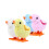 6Pcs Kids Jumping Plush Chicken Double Layer Wing Wind-Up Toy 4