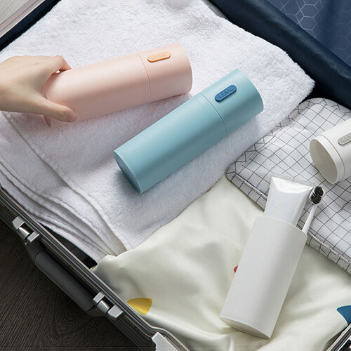 Suporte Portátil Para Escova E Creme Dental Com Estojo De 2