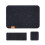 Unique Felt Dining Placemats Set of 6 with Thermal-Light Grey 7