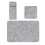 Unique Felt Dining Placemats Set of 6 with Thermal-Light Grey 5
