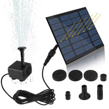 Verbesserter Solarbrunnen für die Gartendekoration, solarbetriebener Wasserbrunnen mit automatischem Betrieb bei Sonnenlicht und wasserdichter und