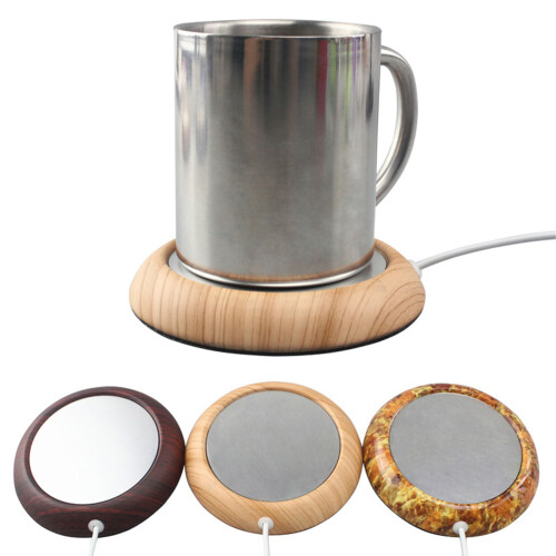 Aquecedor De USB Para Café, E Chocolate De Madeira