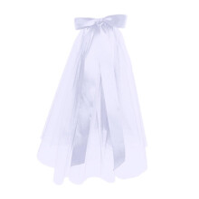 Wedding Veil Lace Tulle With Ribbon Bowknot Long Cathedral Lace Veil For Bride Photo Shoot Prom Party