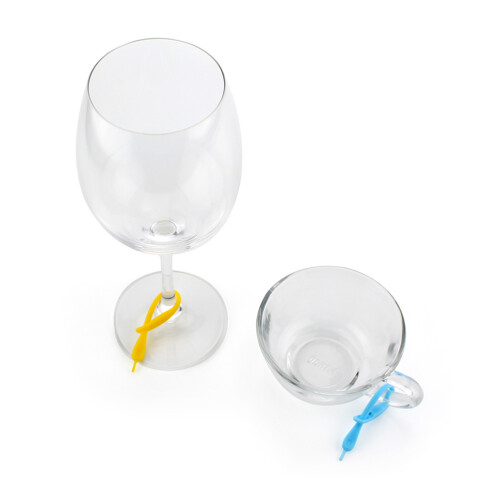 12 Unidades De Silicone Para Vinho Cores Sortidas 1