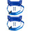 2Sets Durable Gas Cylinder Holder Blue Wall Mount Bracket for Home Use 10