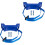 2Sets Durable Gas Cylinder Holder Blue Wall Mount Bracket for Home Use 8
