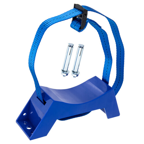 2Sets Durable Gas Cylinder Holder Blue Wall Mount Bracket for Home Use 2