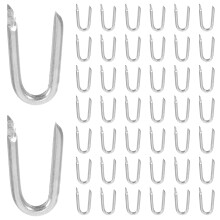 200pcs U-Shaped Nails Heavy Duty Fence Staples Fencing Fasteners