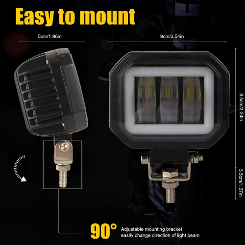 Motorcycle Spotlights Zoeklicht 1 Stuks 1