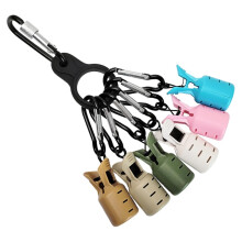 6 pieces squid jig bait protector, portable squid jigs, hook covers with carabiner for fishing bait, bait, hooks, fishing accessories