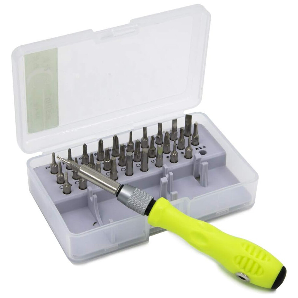 32-In-1 Magnetic Precision Screwdriver Set, Premium Quality Tool For Electronics Repair, Non-Slip Handle, Retractable Rod, Portable With Ergonomic Des 9436597695274