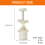 Hand Pressure Mooncakes Molding Set with 2 Pattern 25/50g-25g 3