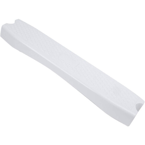 Robust, slipresistant plastic ladder pedal, large surface for good loadbearing, white 2