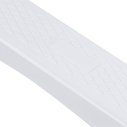 Robust, slipresistant plastic ladder pedal, large surface for good loadbearing, white 1