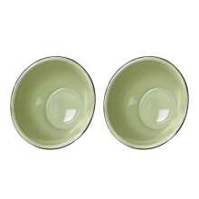 2Stk Retro Emaille Suppenschalen Vintage Für Zu Hause