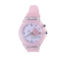 Child Watch Luminous Plastic Glowing Candy Color Pink Watermelon