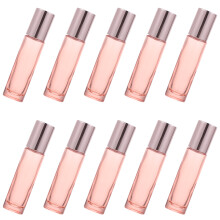 30Stk Kleine Roll-on Flaschen, Rosa , Nachfüllbare Duftöl Behälter