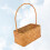 1 Handgemachter Weidenkorb 32,5 Cm Orange 5